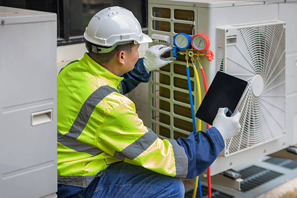 Professional Air Duct Cleaning technician working in Fair Play, SC